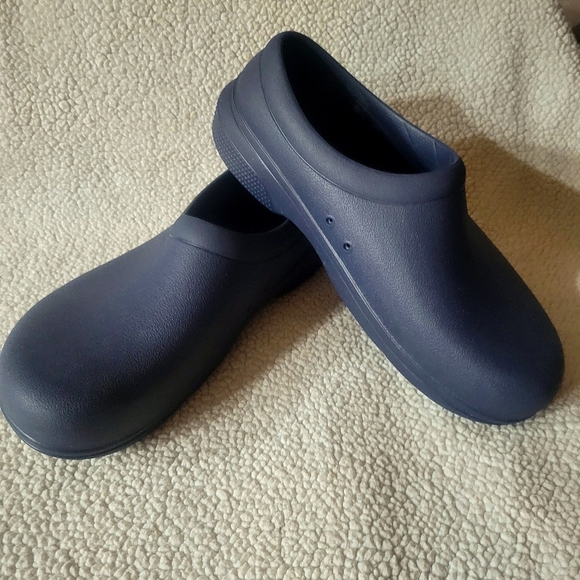 Crocs On The Clock LiteRide™ Navy Work Slip-On - Sz W/10, M/8 - Picture 5 of 9